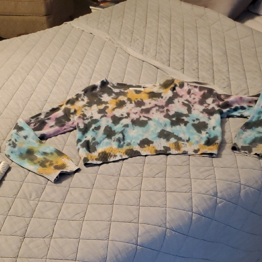 Treasure & Bond Colorful Tie-Dye Kids Sweater